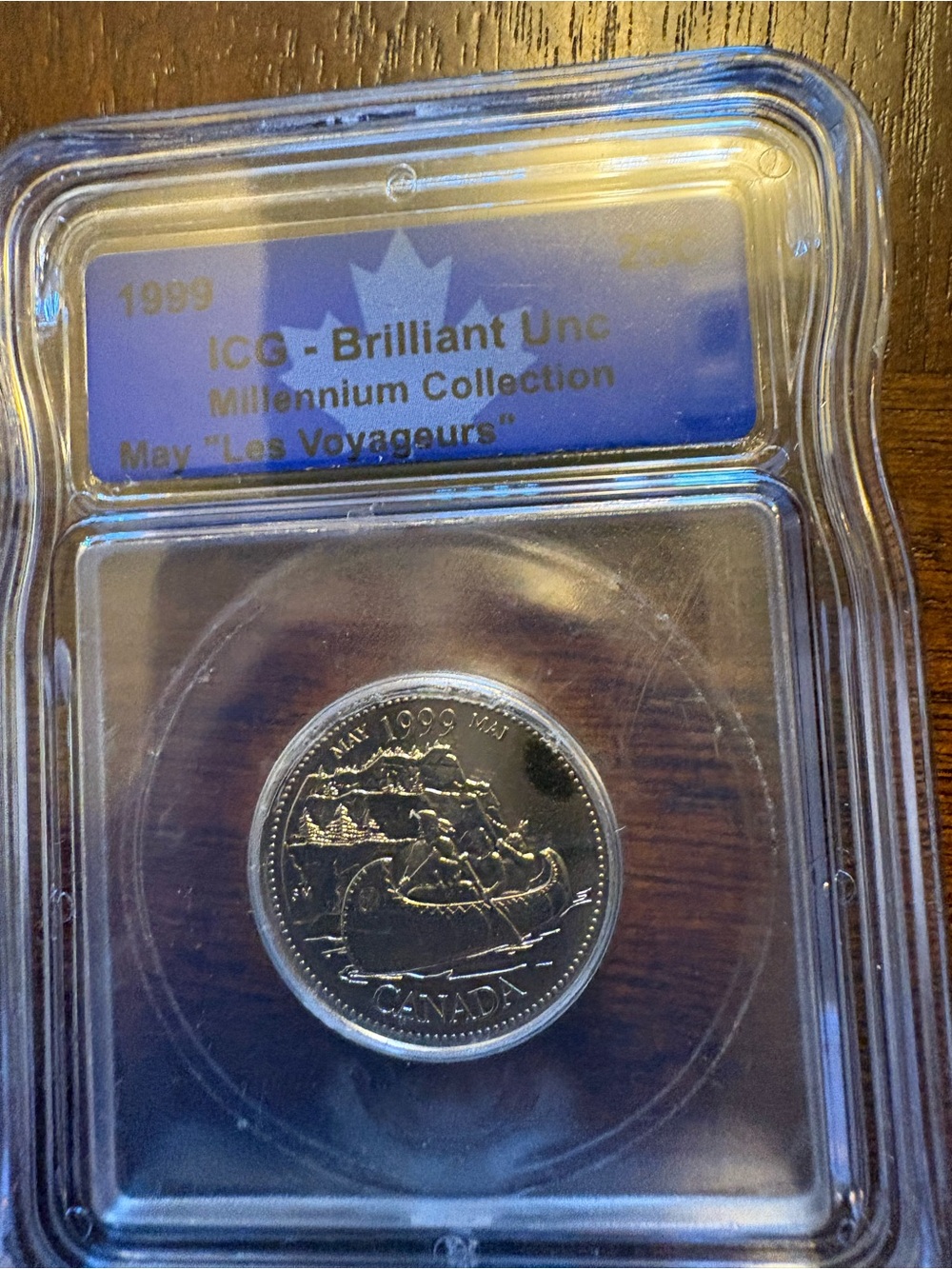 1999 Canada Millennium 'Les Voyageurs' Coin - Brilliant Uncirculated